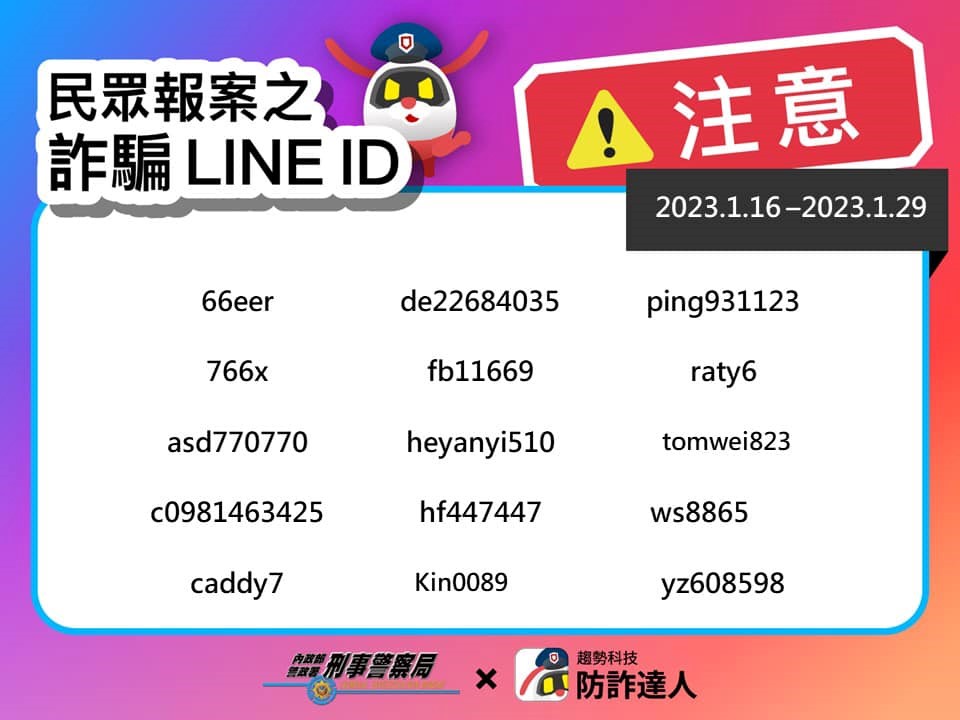 詐騙LINE ID